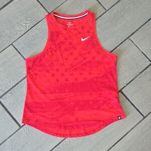Nike‎ Red Sleeveless Crop Tank Top